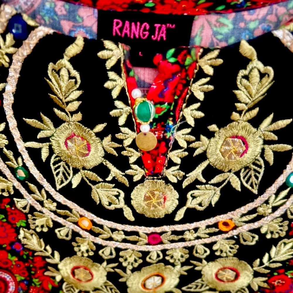 Rang Ja. famous Pakistani brand, long dress shirt , soft linen material.
